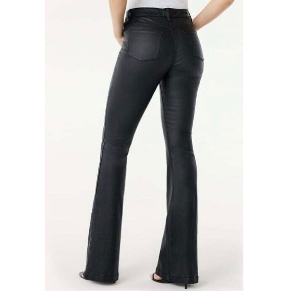 🟢 B1G1 Sofía Jeans Melisa High Rise Flare Black Pants By Sofia Vergara - Picture 4 of 6